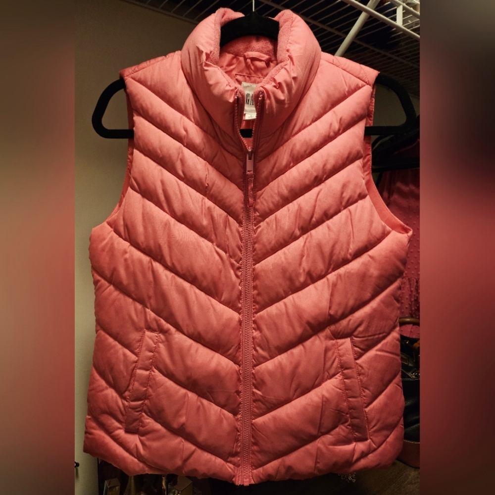 Pink Gap Bomber Vest